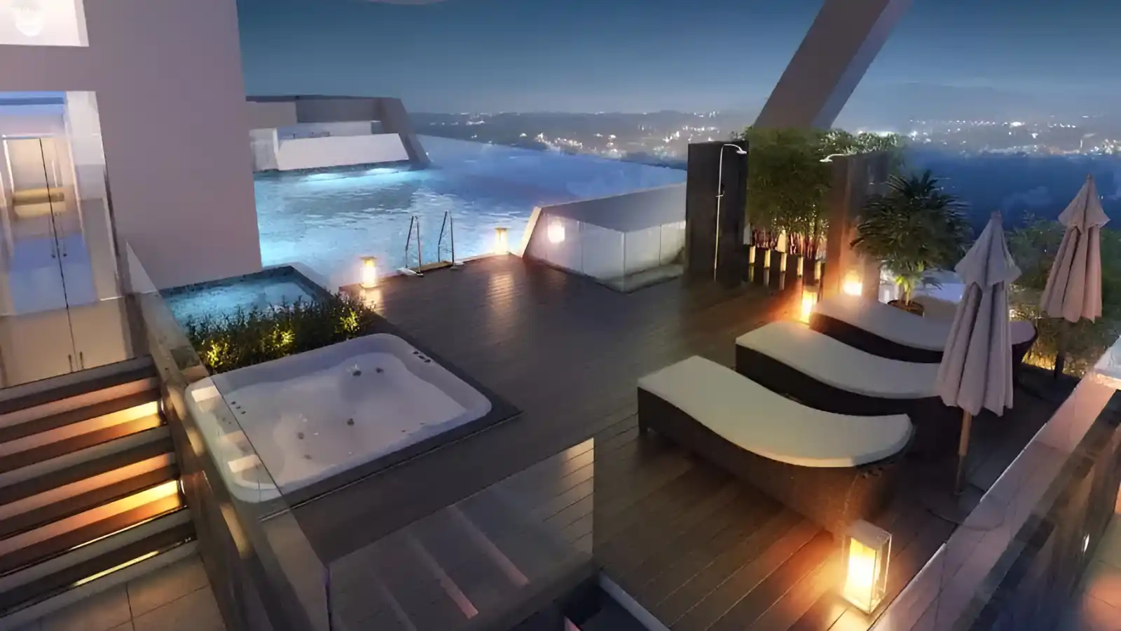 Concorde Luxepolis Apartments In Basavanagudi south Bangalore-Infinity-Pool